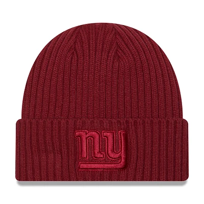 Men's New Era  Cardinal New York Giants Color Pack Cuffed Knit Hat