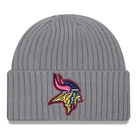 Men's New Era  Gray Minnesota Vikings Color Pack Multi Cuffed Knit Hat