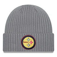 Men's New Era  Gray Pittsburgh Steelers Color Pack Multi Cuffed Knit Hat