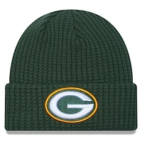 Men's New Era Green Green Bay Packers Prime Cuffed Knit Hat