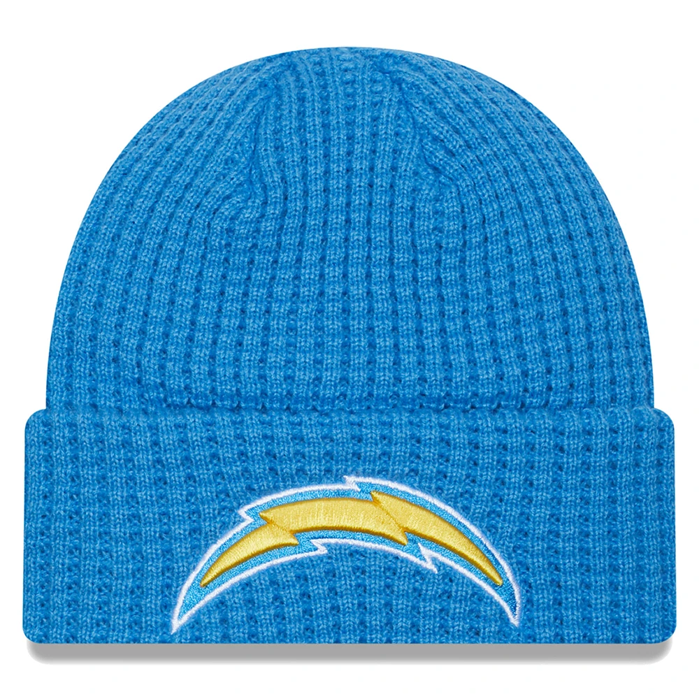 Men's New Era Powder Blue Los Angeles Chargers Prime Cuffed Knit Hat