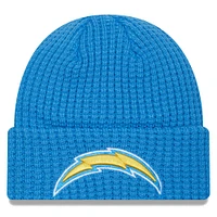 Men's New Era Powder Blue Los Angeles Chargers Prime Cuffed Knit Hat