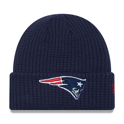 Men's New Era  Navy New England Patriots Prime Cuffed Knit Hat