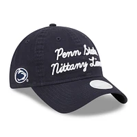 Women's New Era Navy Penn State Nittany Lions Script 9TWENTY Adjustable Hat