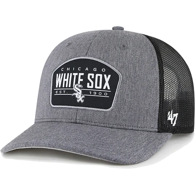 Men's '47 Charcoal Chicago White Sox Slate Trucker Snapback Hat