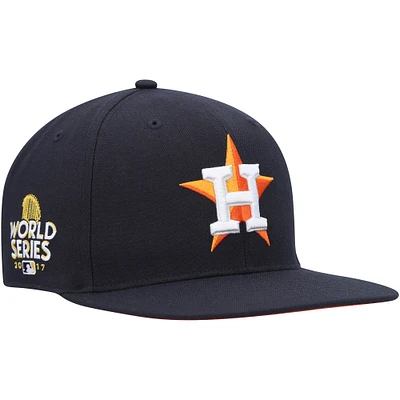 Men's '47 Navy Houston Astros 2017 World Series Sure Shot Captain Snapback Hat