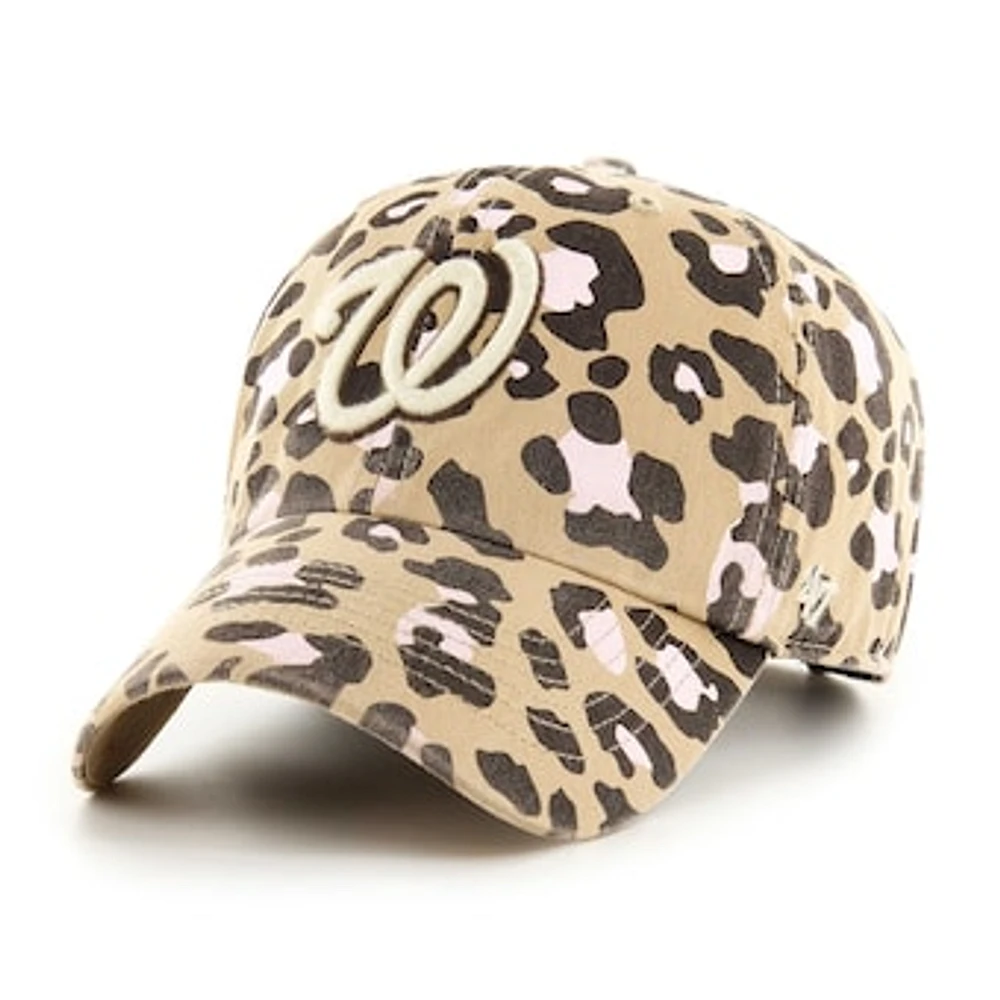 Women's '47 Khaki Washington Nationals Bagheera Clean Up Adjustable Hat