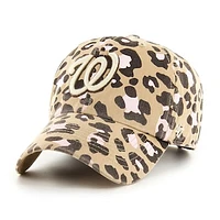 Women's '47 Khaki Washington Nationals Bagheera Clean Up Adjustable Hat