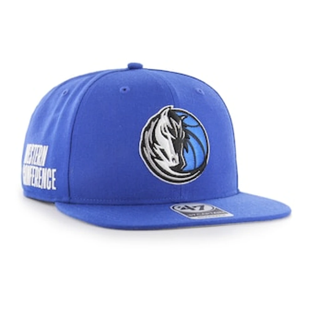 Men's '47  Blue Dallas Mavericks Sure Shot Captain Snapback Hat