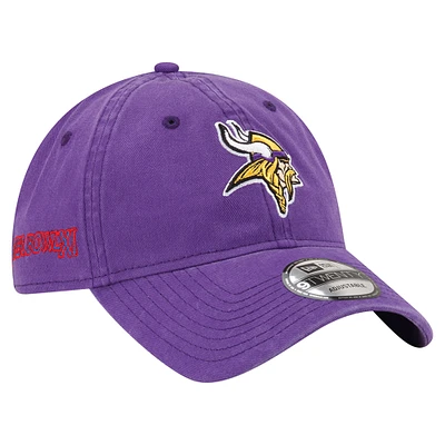 Men's New Era  Purple Minnesota Vikings Distinct 9TWENTY Adjustable Hat