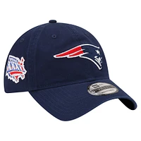 Men's New Era  Navy New England Patriots Distinct 9TWENTY Adjustable Hat