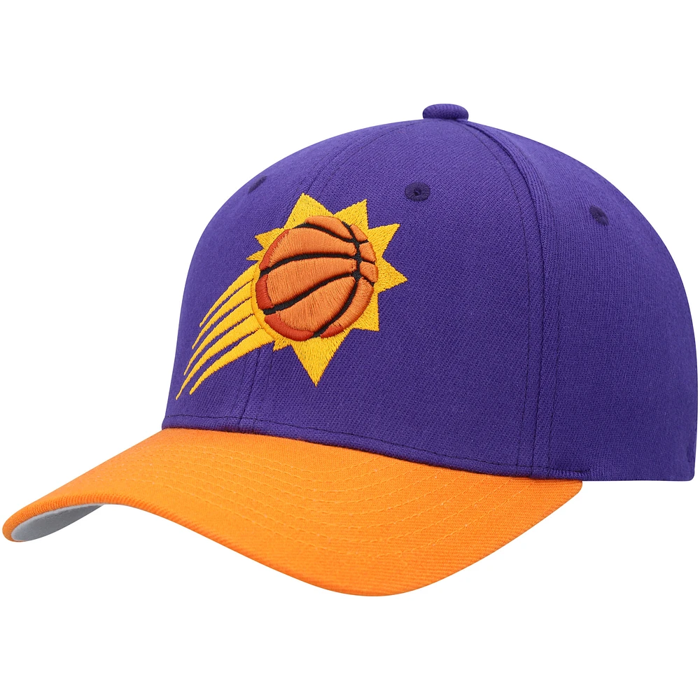 Men's Mitchell & Ness Purple/Orange Phoenix Suns MVP Team Two-Tone 2.0 Stretch-Snapback Hat