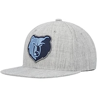 Men's Mitchell & Ness Heather Gray Memphis Grizzlies Hardwood Classics 2.0 Snapback Hat