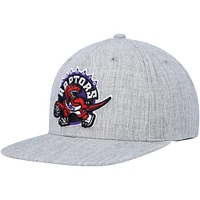 Men's Mitchell & Ness Heather Gray Toronto Raptors Hardwood Classics 2.0 Snapback Hat