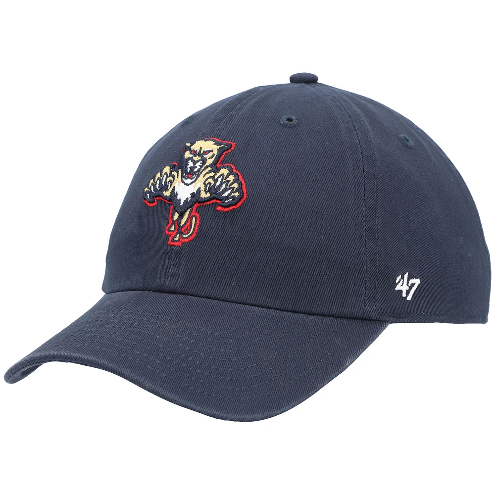 Men's '47 Navy Florida Panthers Clean Up Adjustable Hat