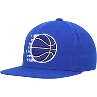 Men's Mitchell & Ness Blue Orlando Magic Hardwood Classics MVP Team Ground 2.0 Fitted Hat