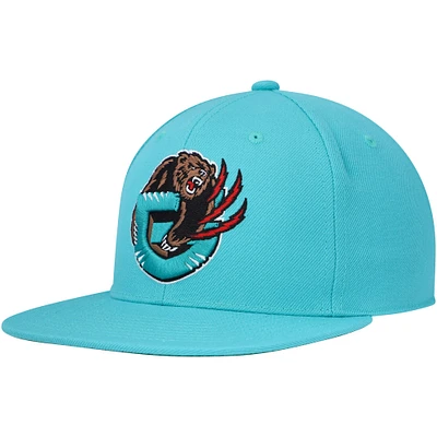 Men's Mitchell & Ness Turquoise Vancouver Grizzlies Hardwood Classics MVP Team Ground 2.0 Fitted Hat