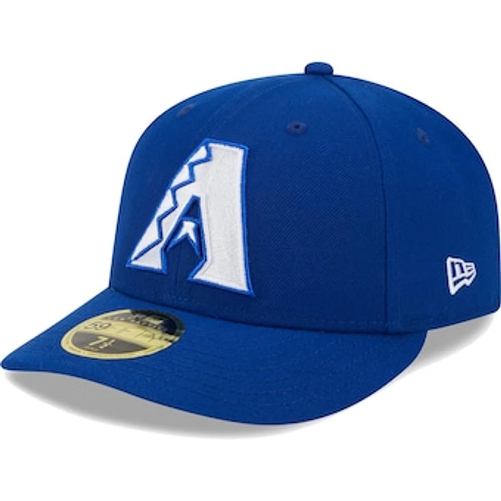 Men's New Era  Royal Arizona Diamondbacks White Logo Low Profile 59FIFTY Fitted Hat