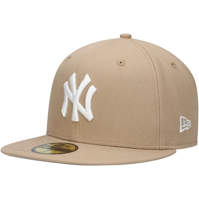 Men's New Era Khaki New York Yankees 59FIFTY Fitted Hat