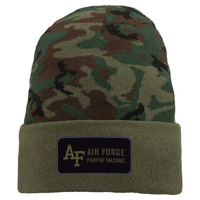 Men's Nike Camo Air Force Falcons Military Pack Cuffed Knit Hat