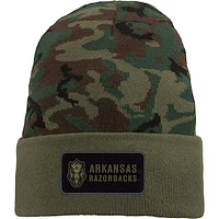 Men's Nike Camo Arkansas Razorbacks Military Pack Cuffed Knit Hat