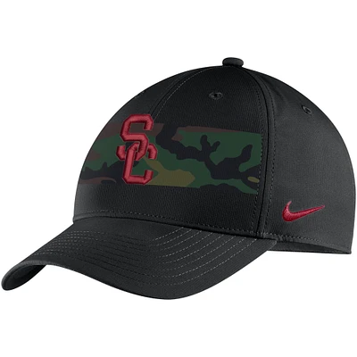 Men's Nike Black USC Trojans Military Pack Camo Legacy91 Adjustable Hat