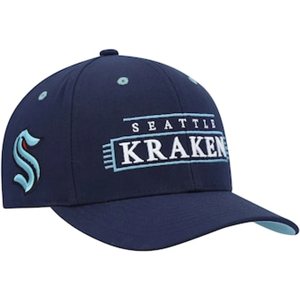 Men's Mitchell & Ness Deep Sea Blue Seattle Kraken LOFI Pro Snapback Hat