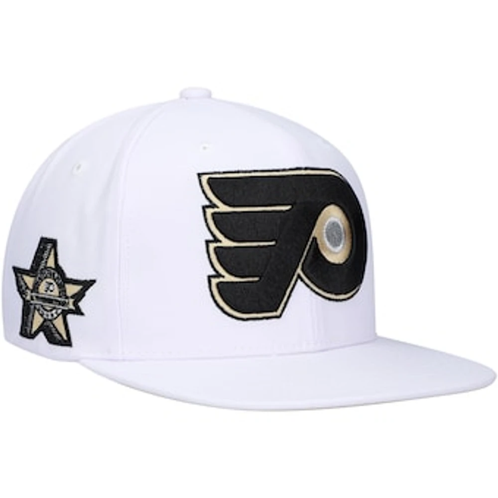 Men's Mitchell & Ness  White Philadelphia Flyers SOUL Snapback Hat