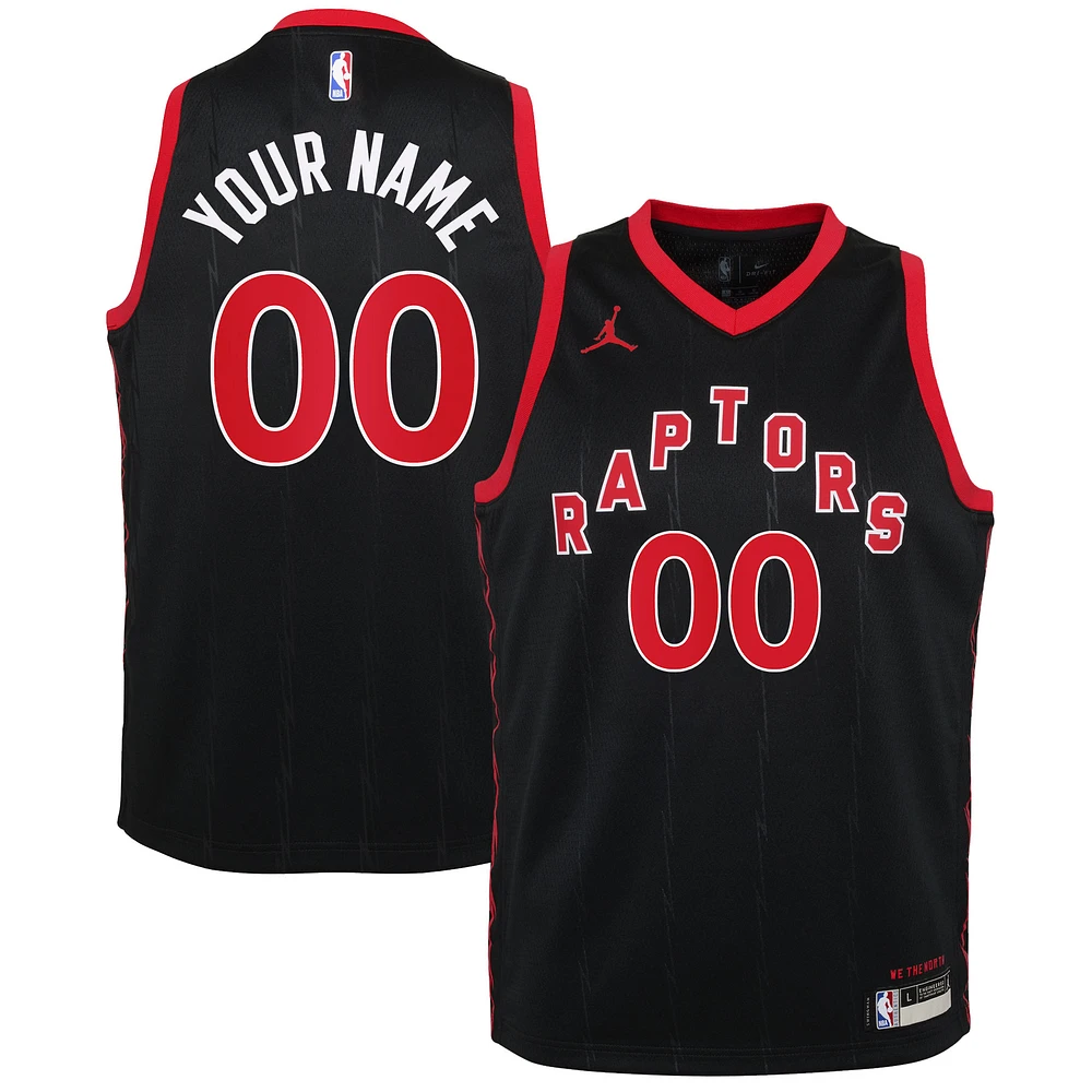 Youth Jordan Brand Black Toronto Raptors 2020/21 - Swingman Custom Jersey Edition