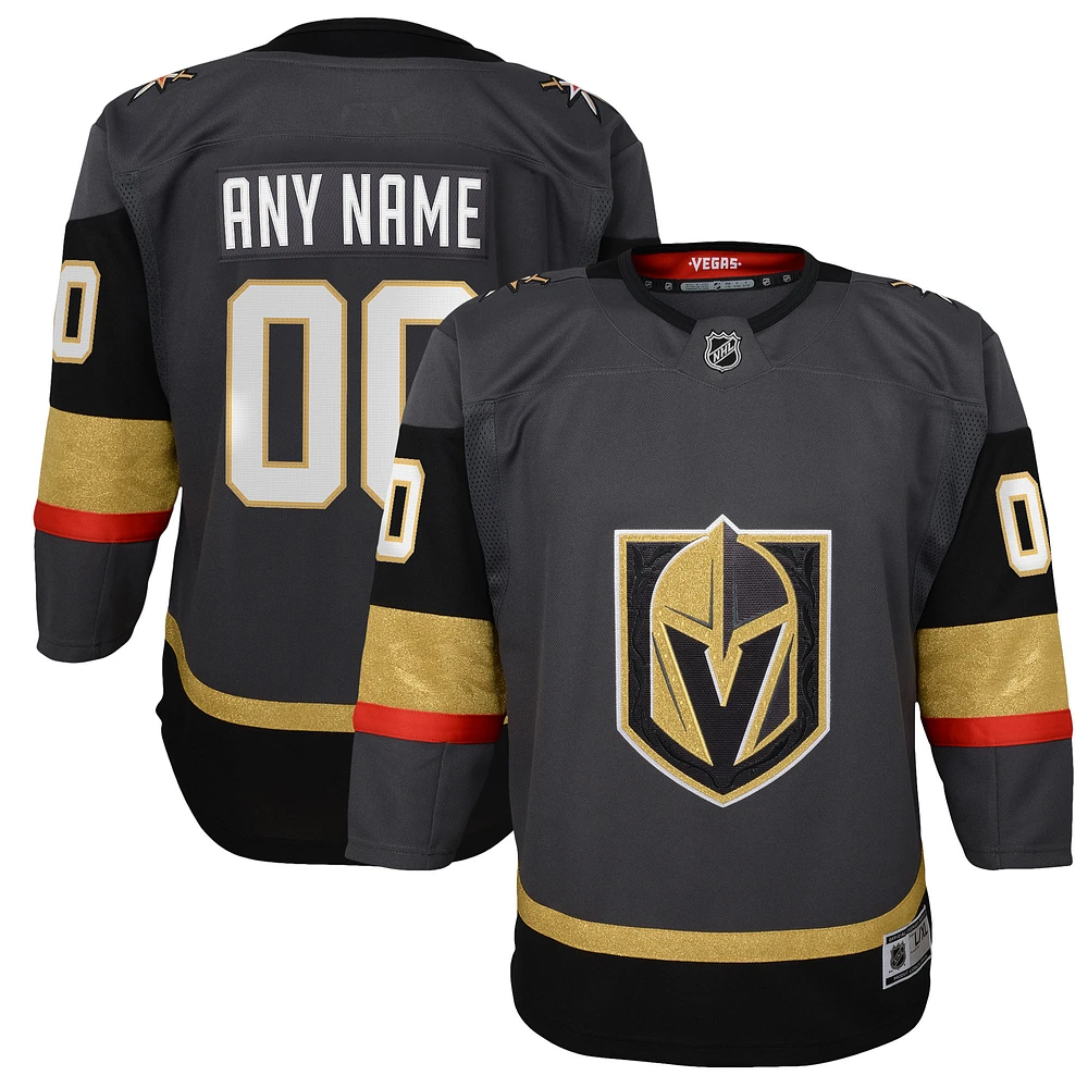 Youth Gray Vegas Golden Knights 2020/21 Home - Custom Premier Jersey