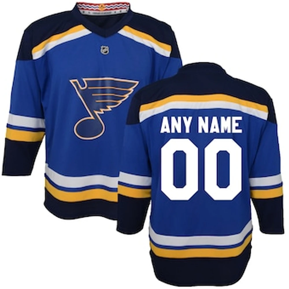 Youth Blue St. Louis Blues 2020/21 Home - Custom Replica Jersey