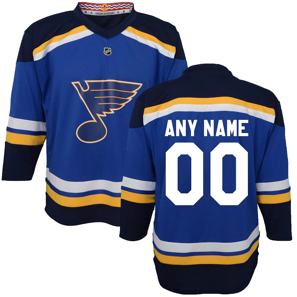 Youth Blue St. Louis Blues 2020/21 Home - Custom Replica Jersey