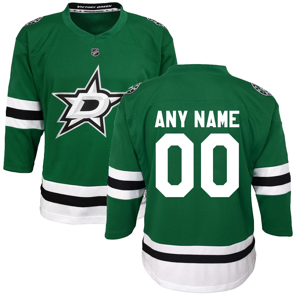 Youth Kelly Green Dallas Stars 2020/21 Home - Custom Replica Jersey