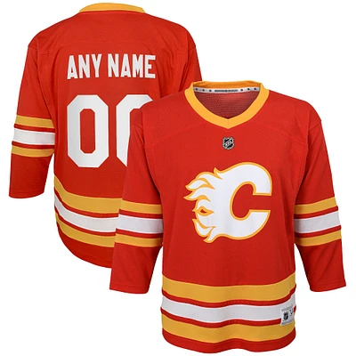 Youth Red Calgary Flames 2020/21 Home - Replica Custom Jersey