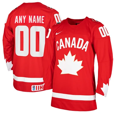 Men's Nike Red Hockey Canada Alternate Heritage Replica - Custom Jersey