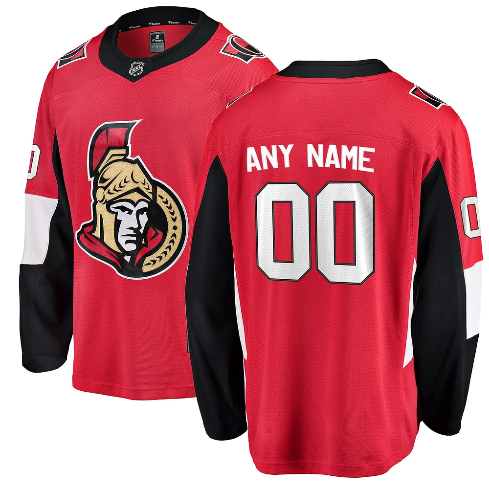 Youth Fanatics Red Ottawa Senators Breakaway - Custom Jersey