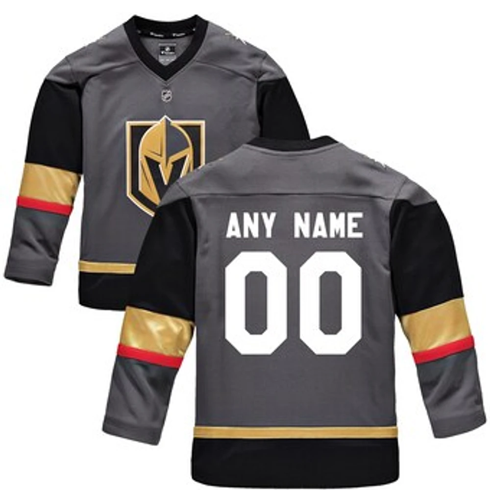 Youth Fanatics Black Vegas Golden Knights Replica - Custom Jersey