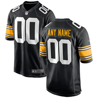 Men's Nike Black Pittsburgh Steelers Alternate - Custom Game Jersey