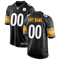 Men's Nike Black Pittsburgh Steelers - Custom Game Jersey