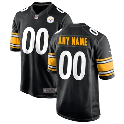 Men's Nike Black Pittsburgh Steelers - Custom Game Jersey