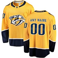 Men's Fanatics Gold Nashville Predators Breakaway - Custom Jersey