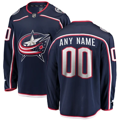 Men's Fanatics Navy Columbus Blue Jackets Breakaway - Custom Jersey