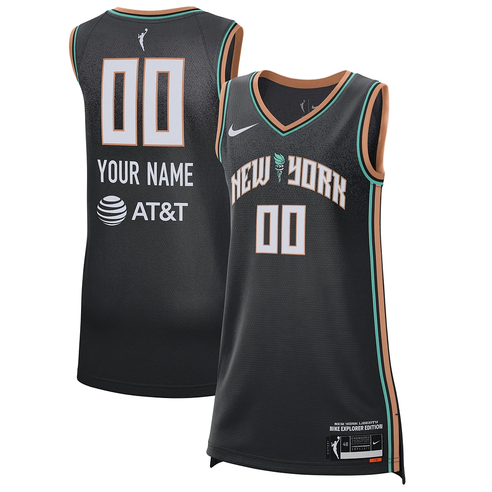 Unisex Nike Black New York Liberty 2021 Explorer Edition Victory Custom Jersey