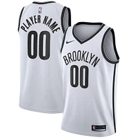 Men's Nike White Brooklyn Nets 2020/21 Swingman Custom Jersey - Association Edition