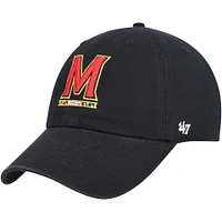 Men's '47 Black Maryland Terrapins Vintage Clean Up Adjustable Hat