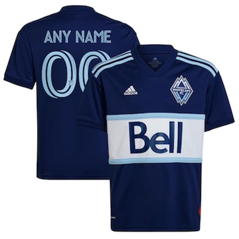 Youth adidas Navy Vancouver Whitecaps FC - 2022 The Hoop x This City Replica Custom Jersey