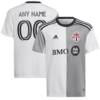 Youth adidas White Toronto FC - 2022 Community Kit Replica Custom Jersey