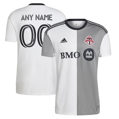 Men's adidas White Toronto FC - 2022 Community Kit Replica Custom Jersey