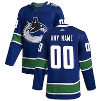 Men's adidas Vancouver Canucks Authentic Custom Jersey