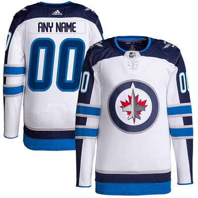 Men's adidas  White Winnipeg Jets Primegreen Authentic Custom Jersey